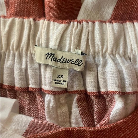 MADEWELL Houston Cropped Wide-leg Linen/Cotton Pull-on Pants - XS - Picture 7 of 8